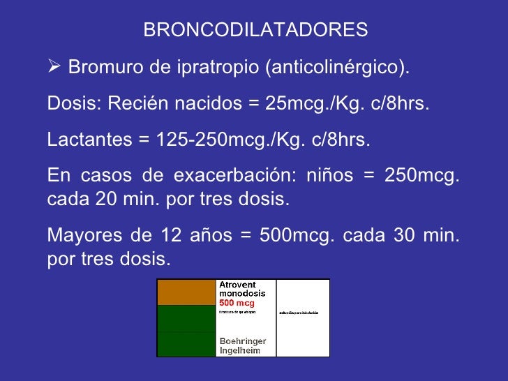 Bromuro De Ipratropio Dosis Pdf